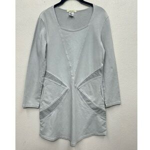 Prairie Underground Airstream Dress Womens XS Gray Organic Cotton Pockets